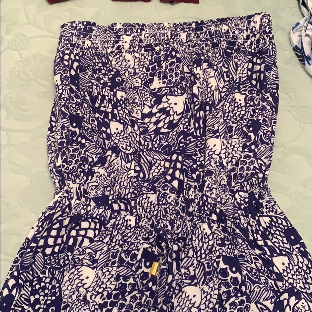 Lilly Pulitzer strapless jumpsuit